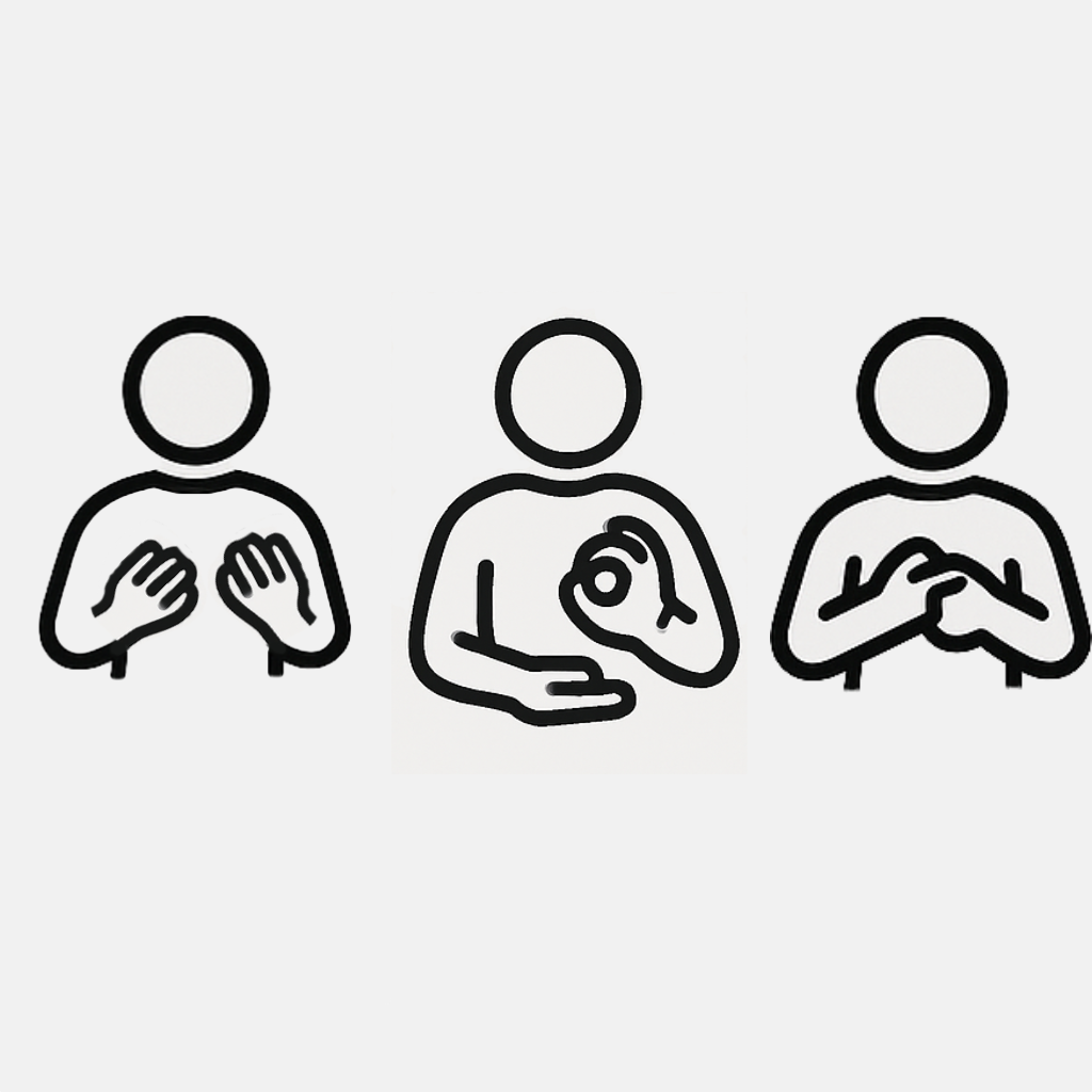 piktogram tłumacza migowego, logo